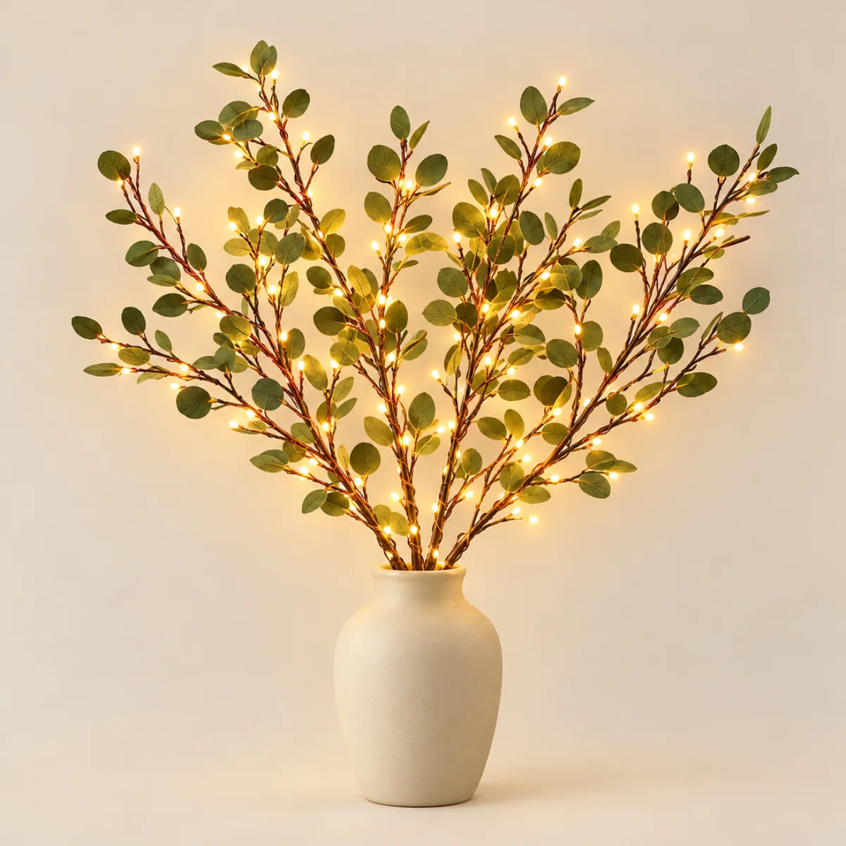 GlowBranch – tre upplysta grenar i en vas